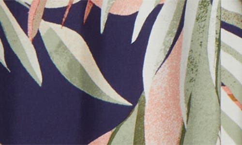 Tommy Bahama Palm Canyon Short Sleeve Wrap Dress In Animal Print