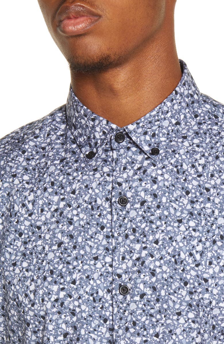 BP. x Alex Costa Short Sleeve Button Down Shirt, Alternate, color, 