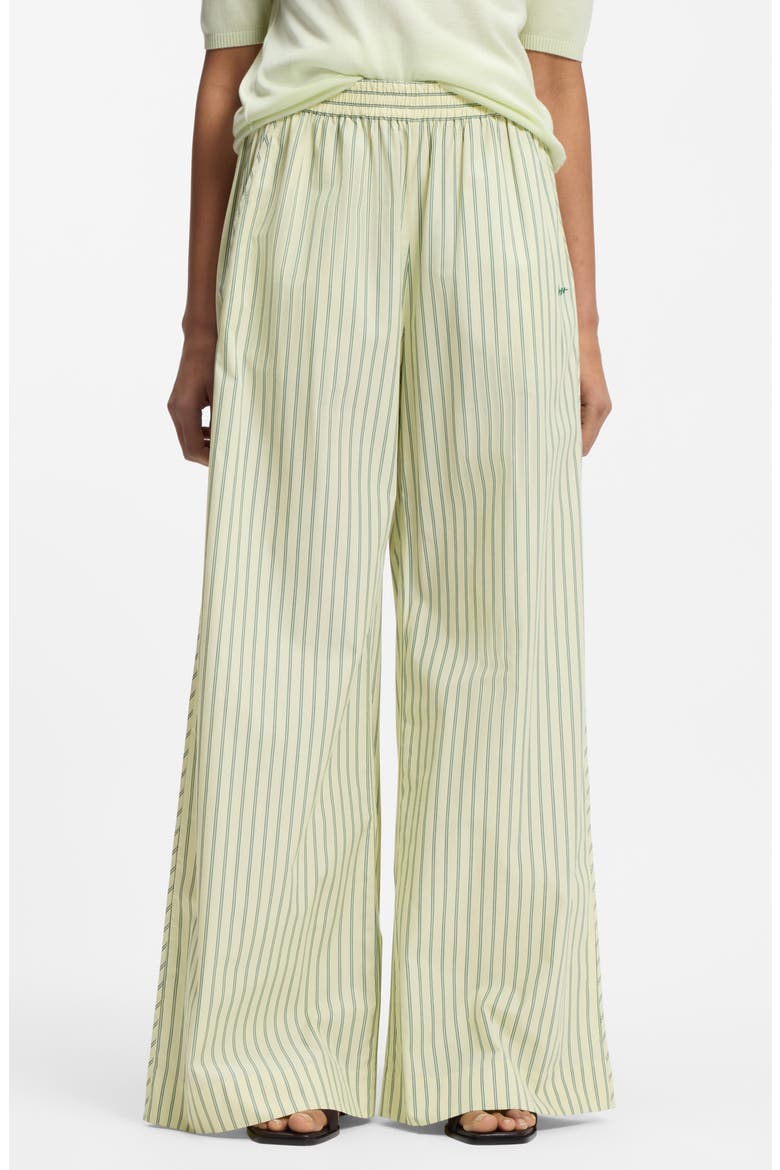 Tiplyn Stripe Wide Leg Cotton Pants, Main, color, AMAZONITE STRIPE