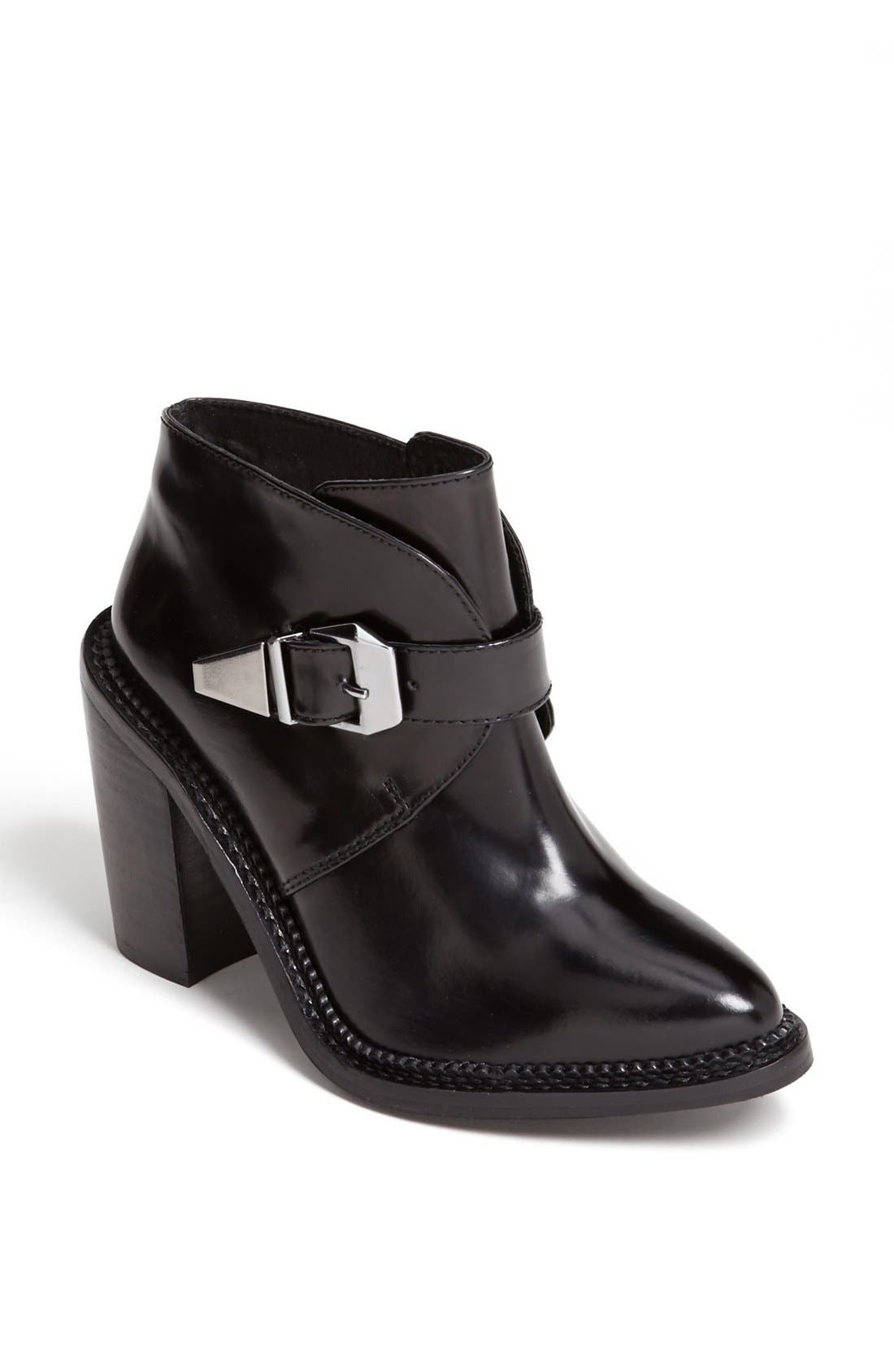 'Aleta' Monk Strap Boot, Main, color, BLACK