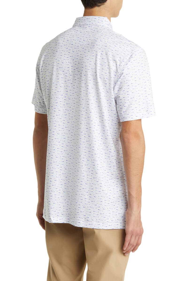 Peter Millar Cypress Boat Print Jersey Performance Polo, Alternate, color, 