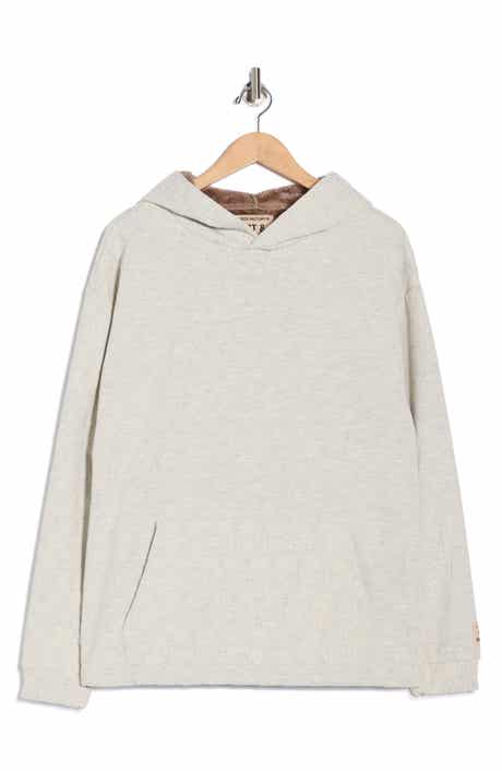 FLEECE FACTORY Monogram Faux Fur Lined Hoodie