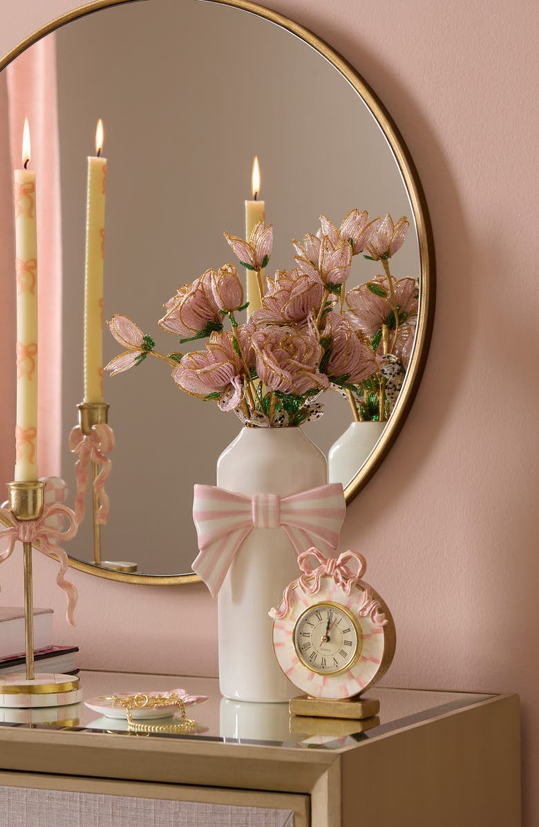 MACKENZIE CHILDS Pink Rose Beaded Flower Stems, Alternate, color, Pink