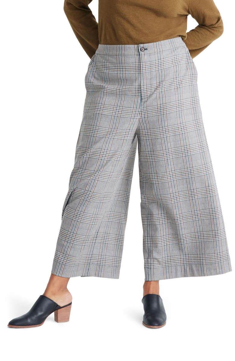Madewell Huston Menswear Plaid Pull-On Pants, Alternate, color,