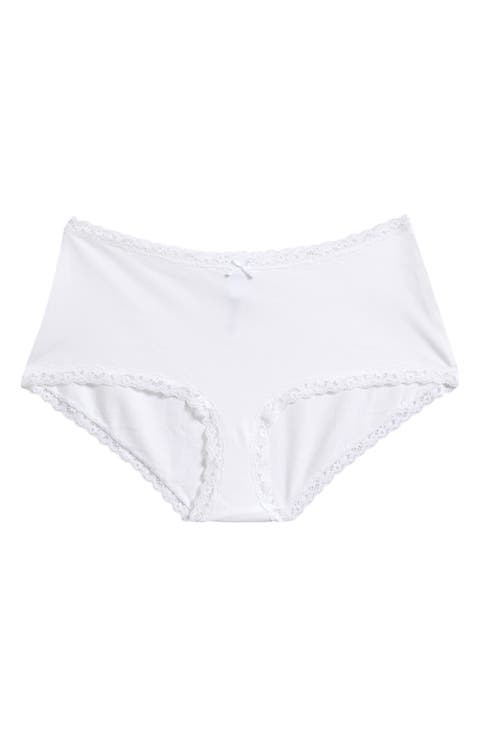 Lace Trim Boyshorts (Regular & Plus)