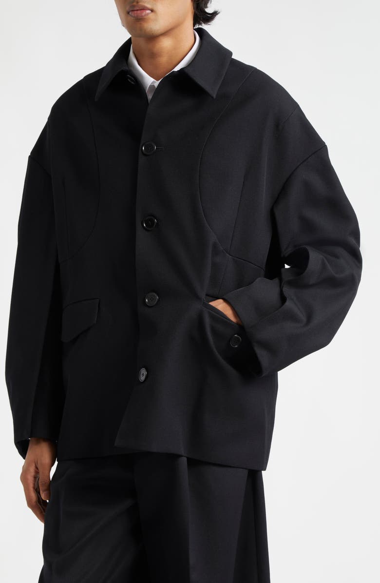 Simone Rocha Workwear Armour Paneled Twill Jacket, Alternate, color, 