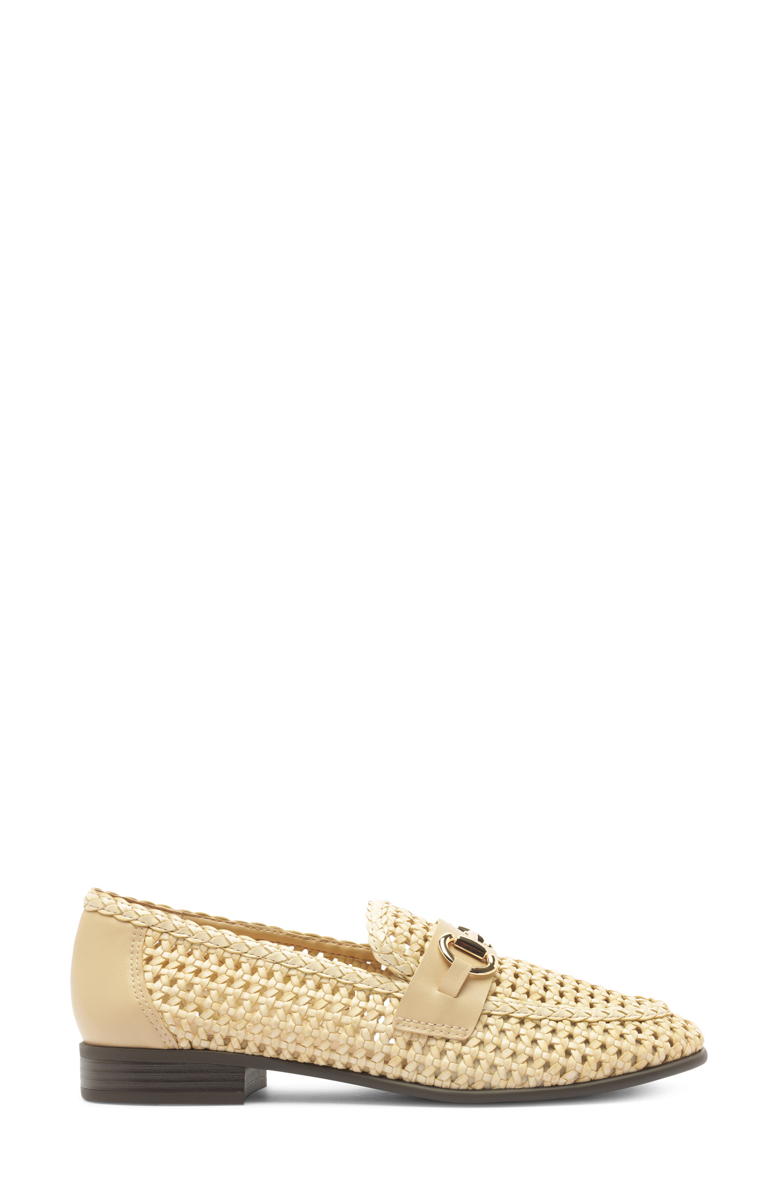 Nola Woven Bit Loafer, Alternate, color, PANACOTA