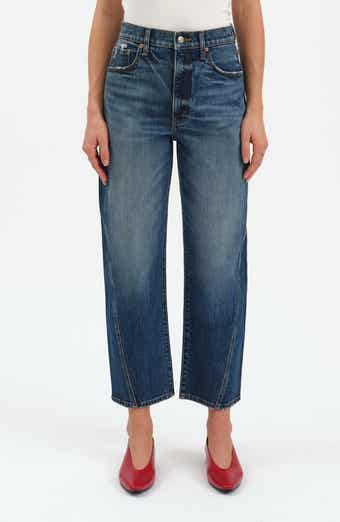 DAZE Westward High Waist Ankle Barrel Leg Jeans