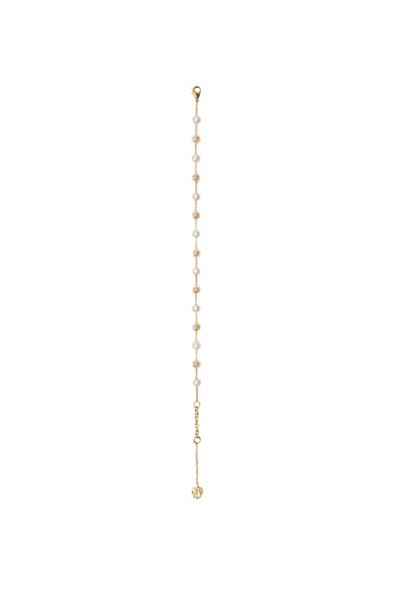 Knight Pearl Bracelet, Alternate, color, Gold/pearl