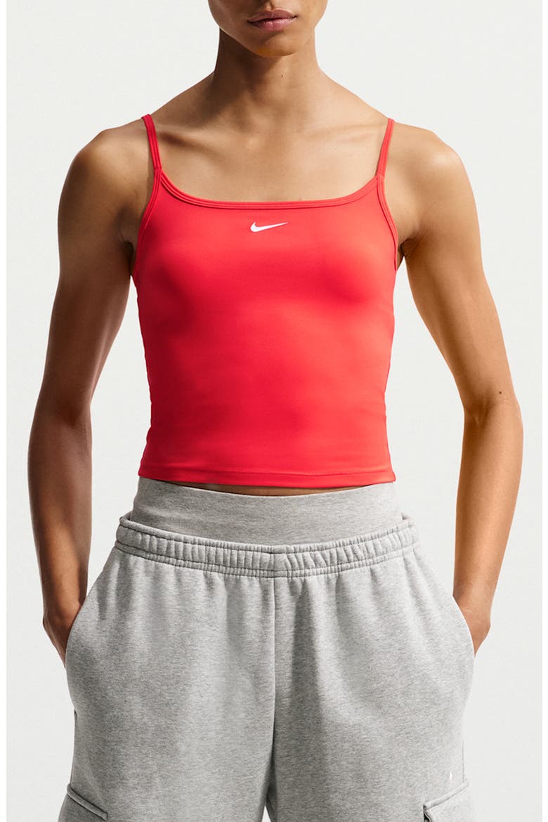 Dri-FIT Cami Tank Top, Main, color, 696 LIGHT CRIMSON/WHITE