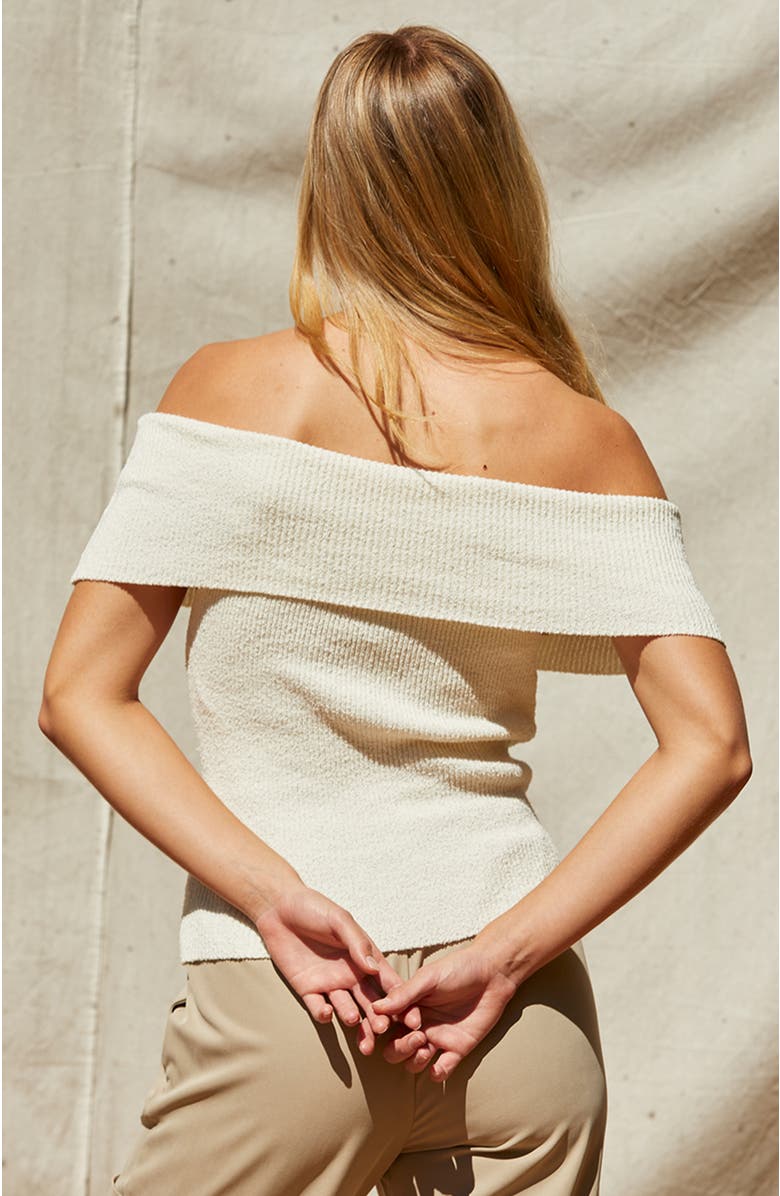 CRESCENT Off Shoulder Sweater Knit Top, Alternate, color, 