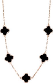 Adornia Clover Station Necklace