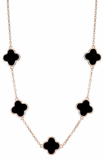 Adornia Clover Station Necklace
