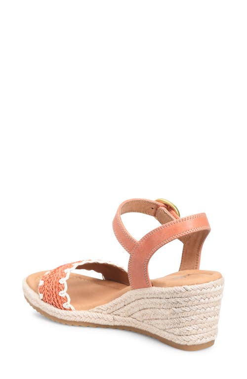 Söfft Inez Wedge Sandal In Papaya