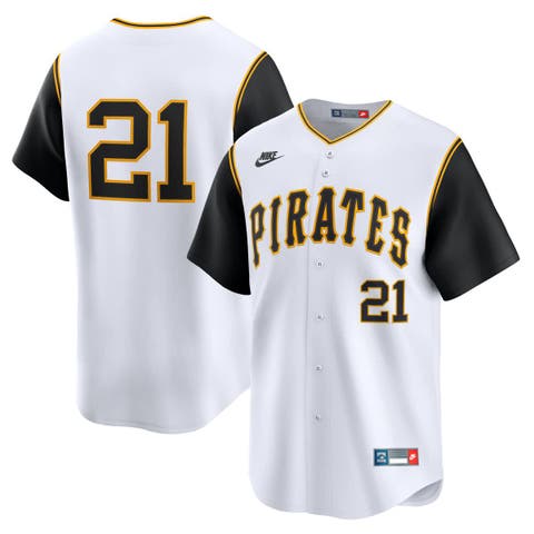Men's Nike Roberto Clemente White Pittsburgh Pirates Cooperstown Collection Limited Jersey