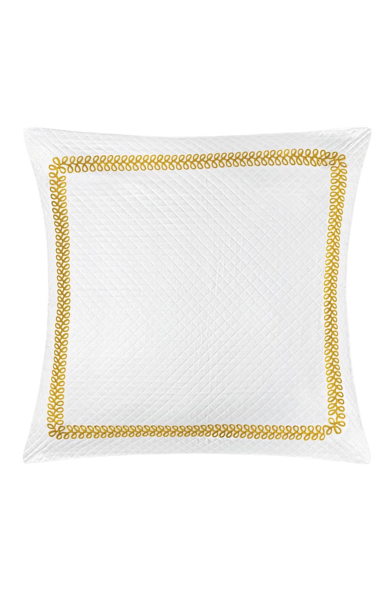 Astor Braid Matelassé Sham, Alternate, color, LEMON