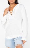 Roxy Pearling Lace-Up Hoodie