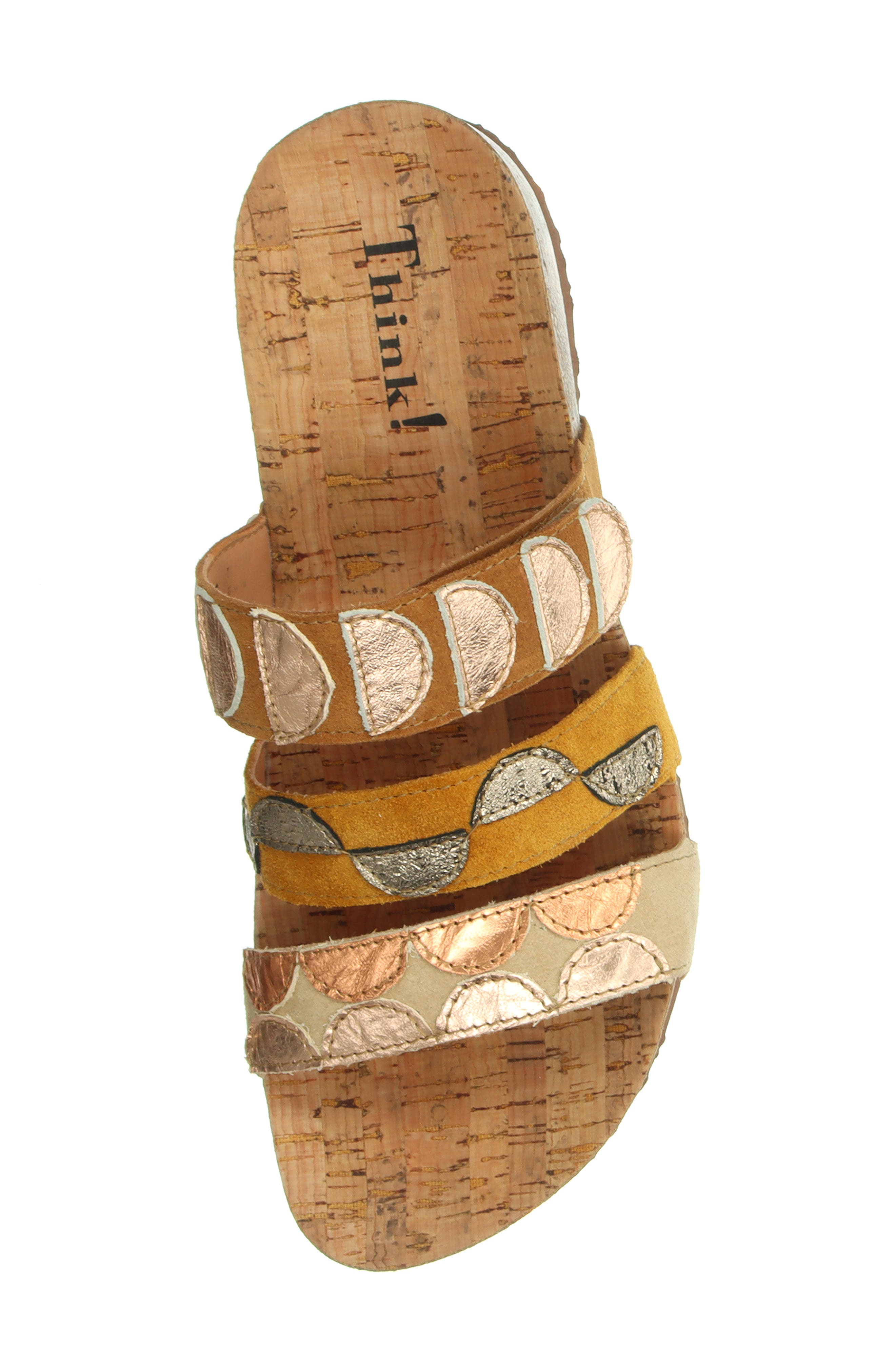 Julia Slide Sandal, Alternate, color, CINNAMON/ KOMBI