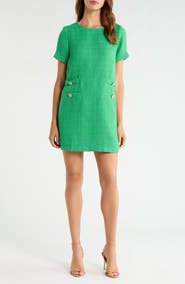 SUGARLIPS Kury Tweed A-Line Dress