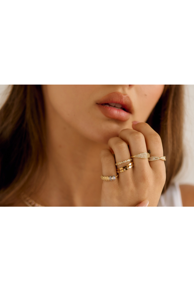 Eugenie Ring, Alternate, color, Gold