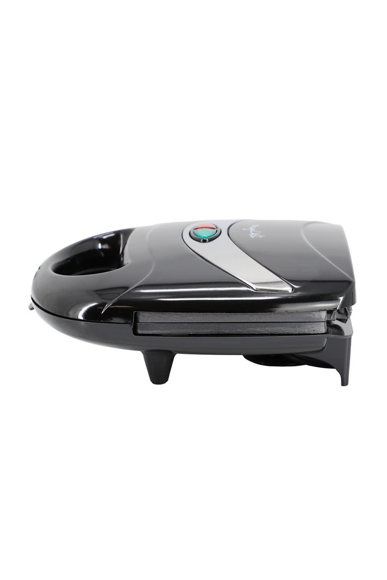 Electric Compact Aluminum Nonstick Sandwich Maker in Black, Alternate, color, Black