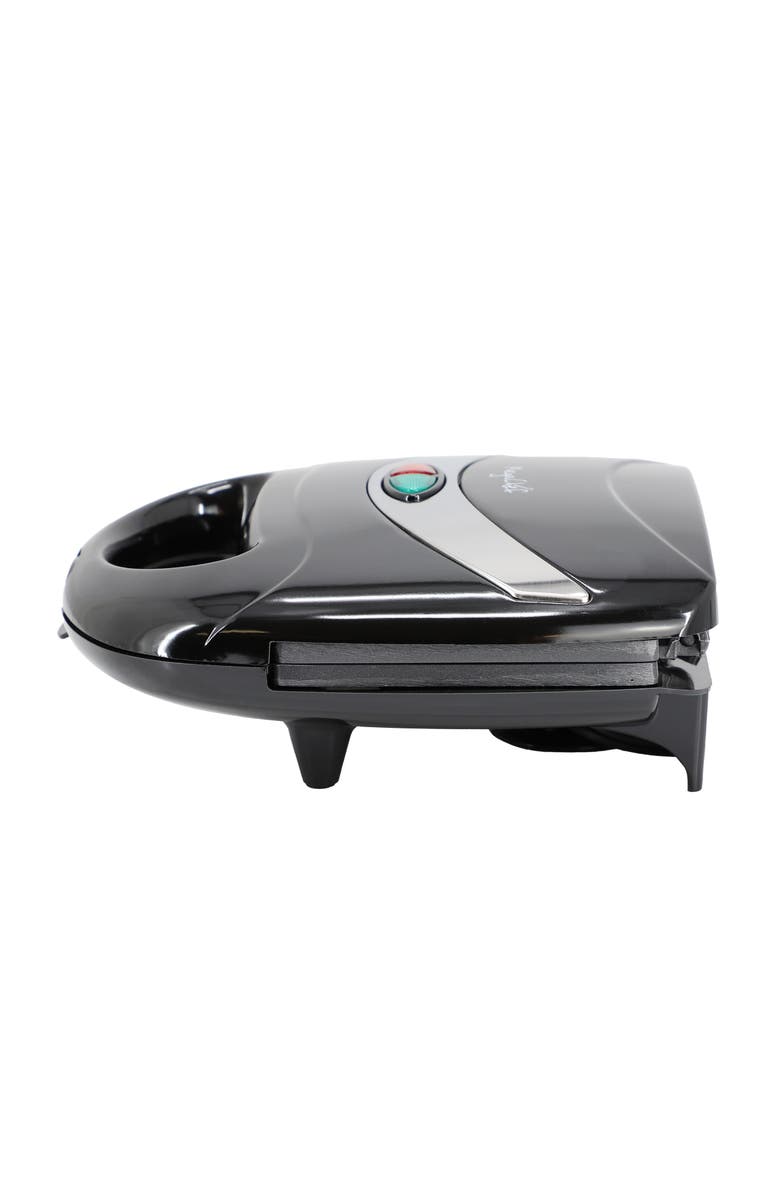 Megachef Electric Compact Aluminum Nonstick Sandwich Maker in Black, Alternate, color, Black