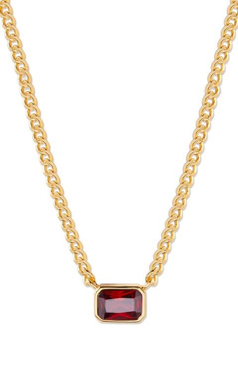 Jane Birthstone Pendant Necklace