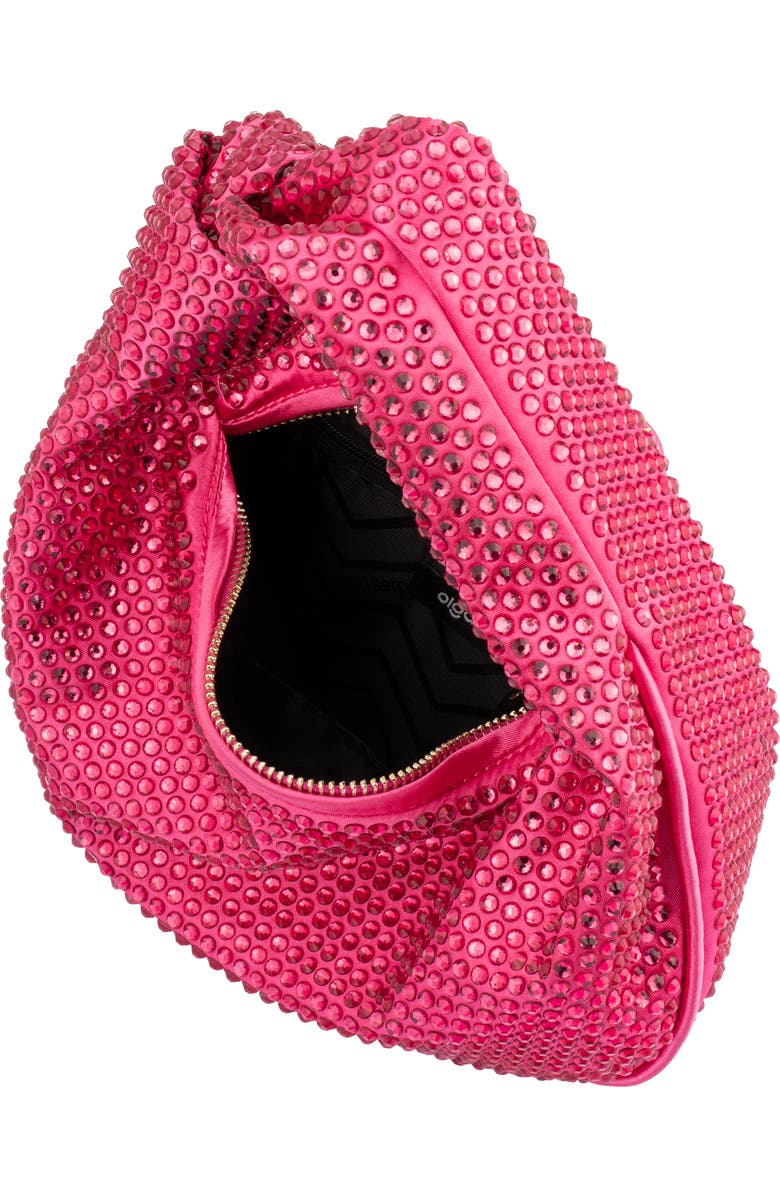 Olga Berg Juliana Crystal Top Handle Bag, Alternate, color, Fuchsia