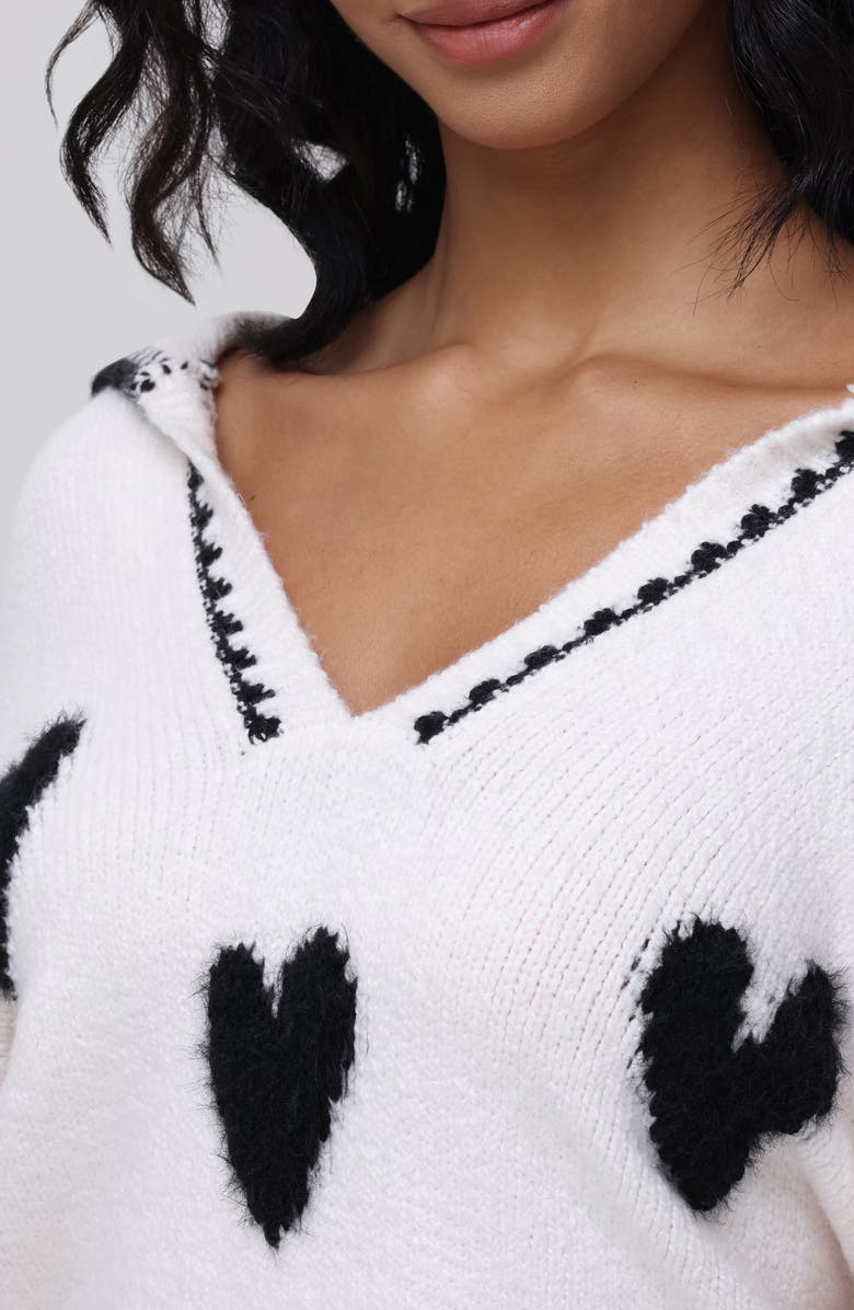 525 Amor Intarsia Heart Sweater, Alternate, color, 