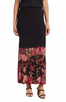 GO COUTURE Side Slit Maxi Skirt