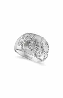 EFFY Sterling Silver Diamond Swirl Ring - 0.34 ctw