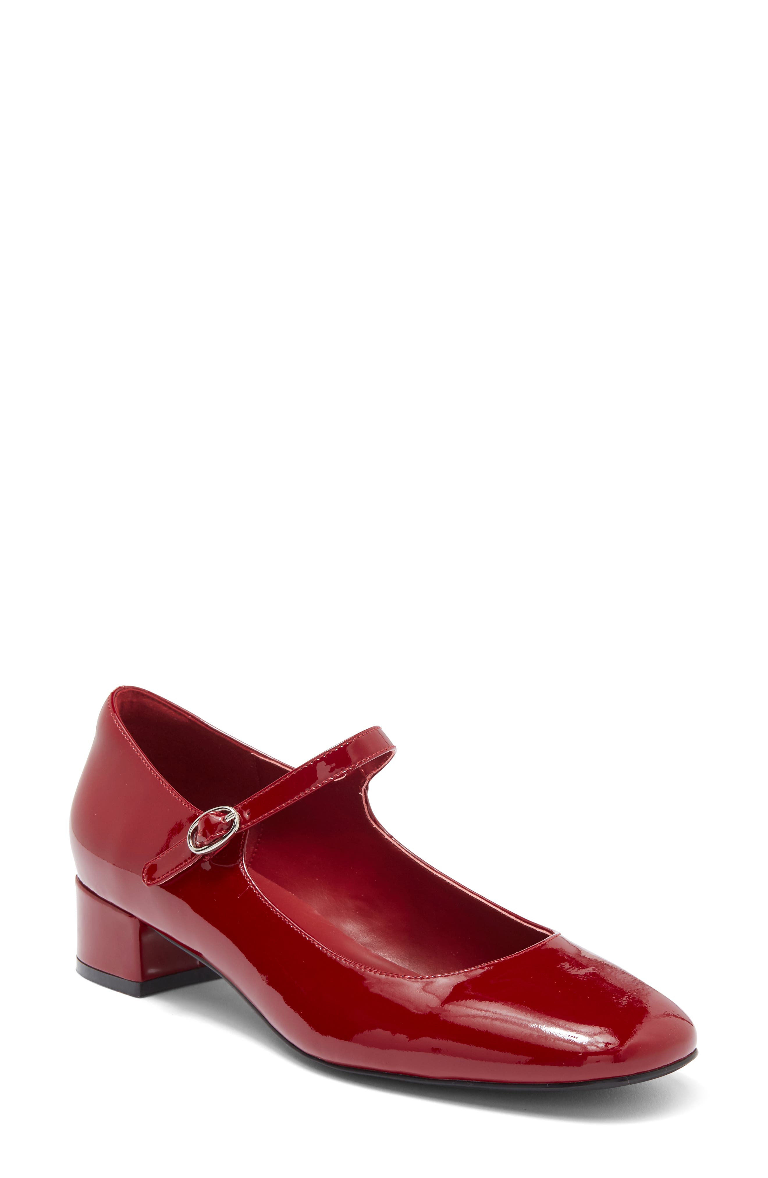 Top Tier Mary Jane Pump, Main, color, CHERRY RED PATENT
