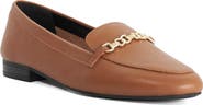Dune London Gearing Croc Embossed Leather Loafer