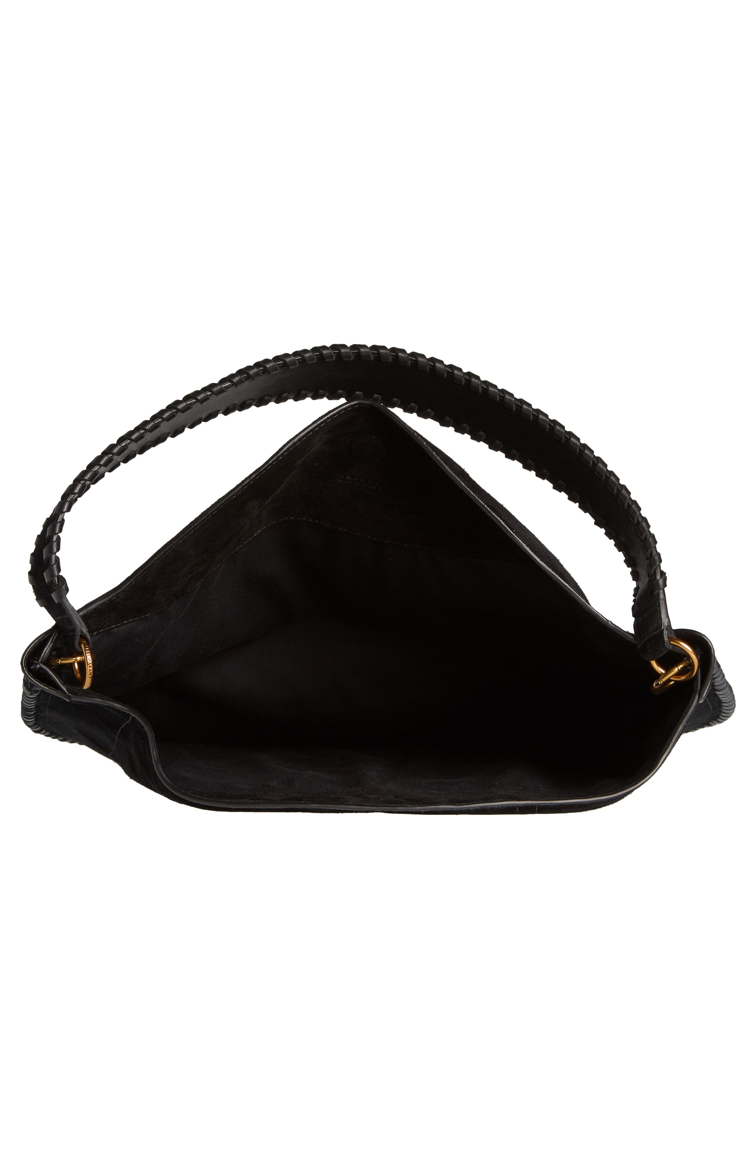 Isabel Marant Large Oskan Suede Hobo Bag, Alternate, color, 
