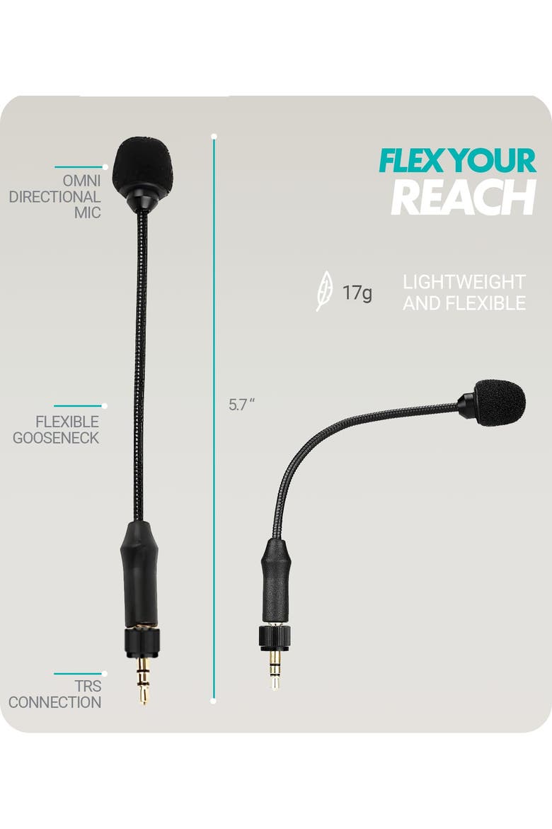 MV-M101 Gooseneck Omnidirectional Lavalier Microphone- Compatible with DJI Mic/Rode Wireless Go Series Wireless Transmitters, Alternate, color, Black