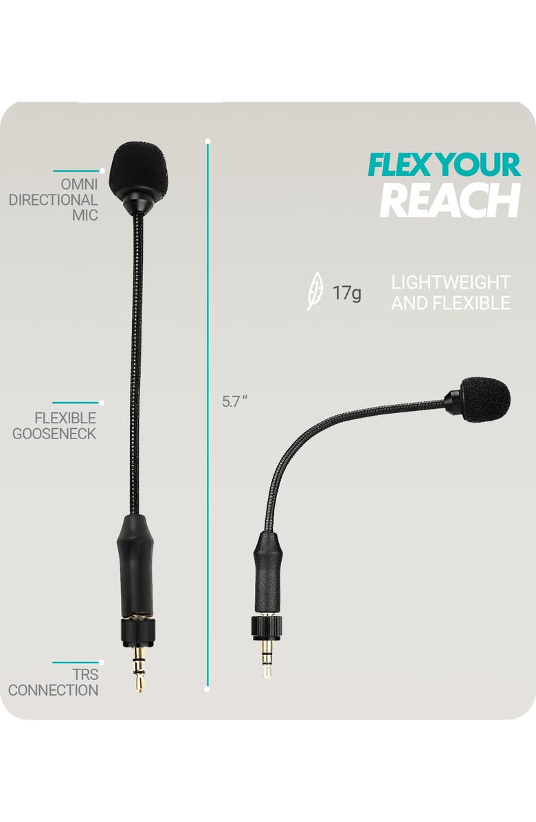 MOVO MV-M101 Gooseneck Omnidirectional Lavalier Microphone- Compatible with DJI Mic/Rode Wireless Go Series Wireless Transmitters, Alternate, color, Black