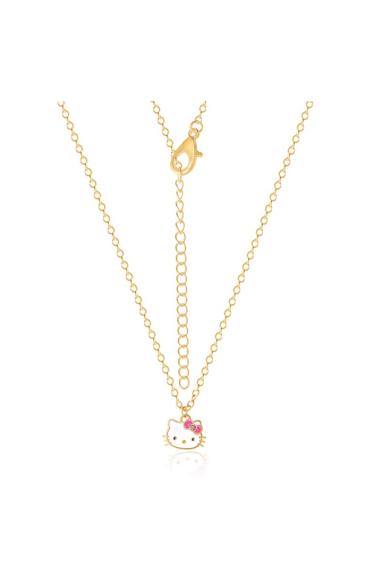 Hello Kitty Duo Necklace Set, One Large One Small, Alternate, color, Gold