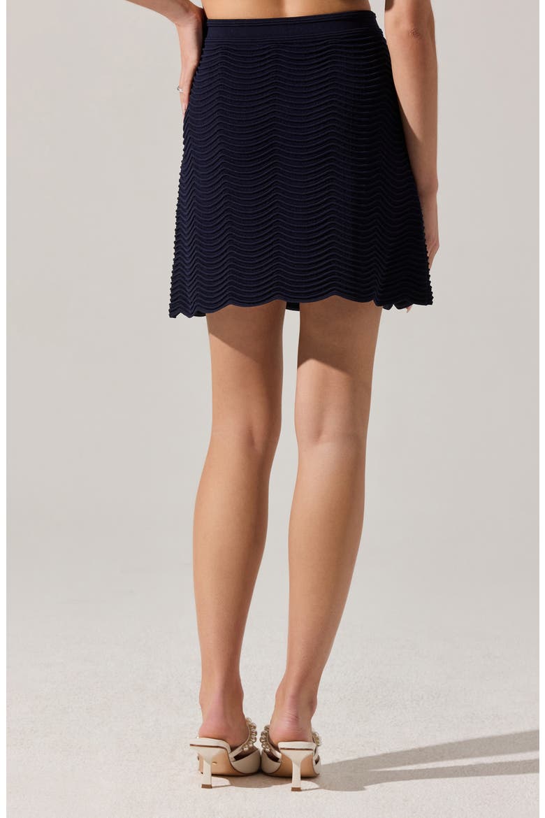 Perrine Pointelle Sweater Skirt, Alternate, color, NAVY