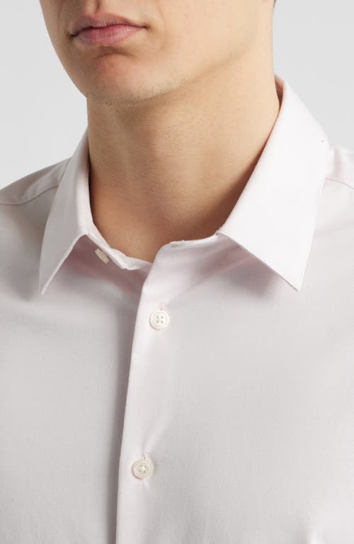 Theory Irving Short Sleeve Button-up Shirt In Dogwood