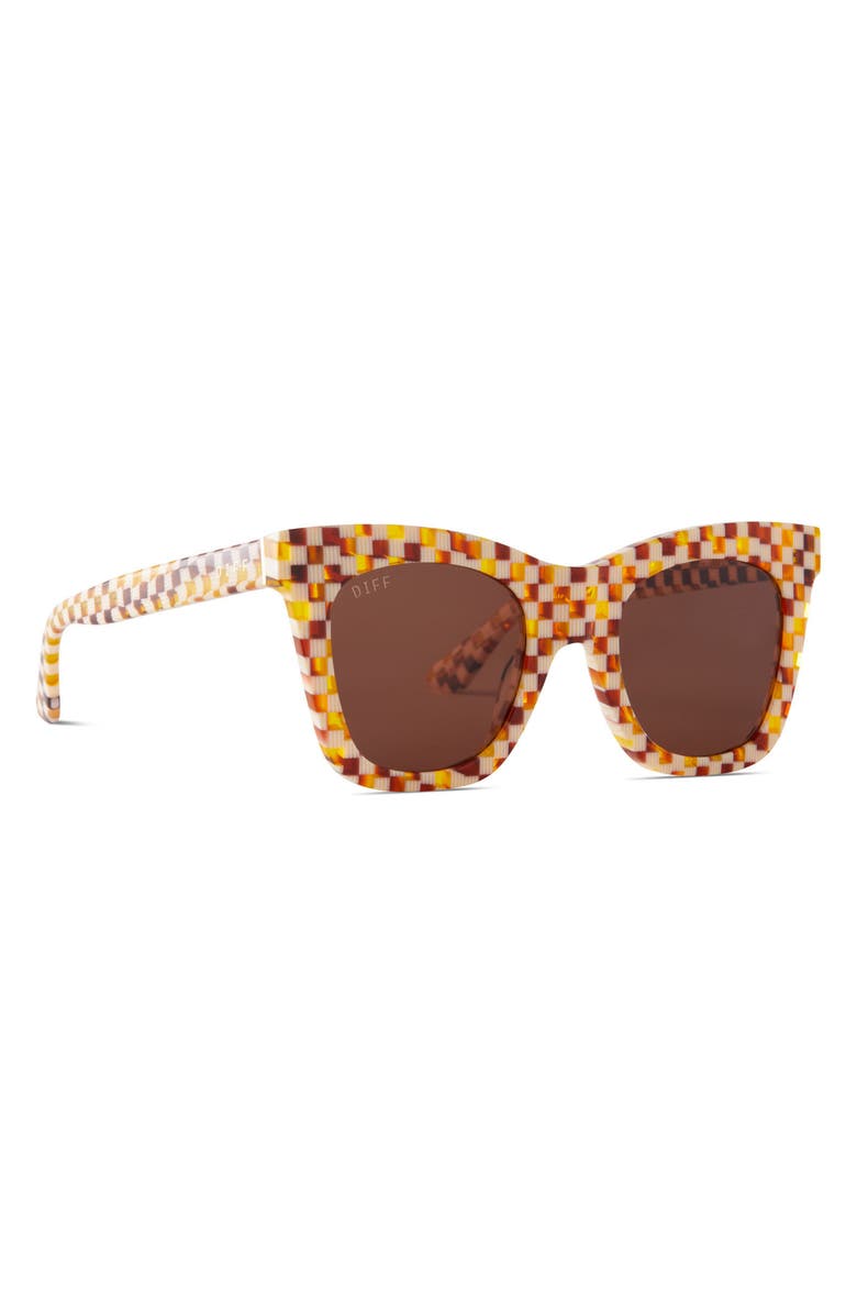 DIFF Kaia 50mm Square Sunglasses, Alternate, color, 