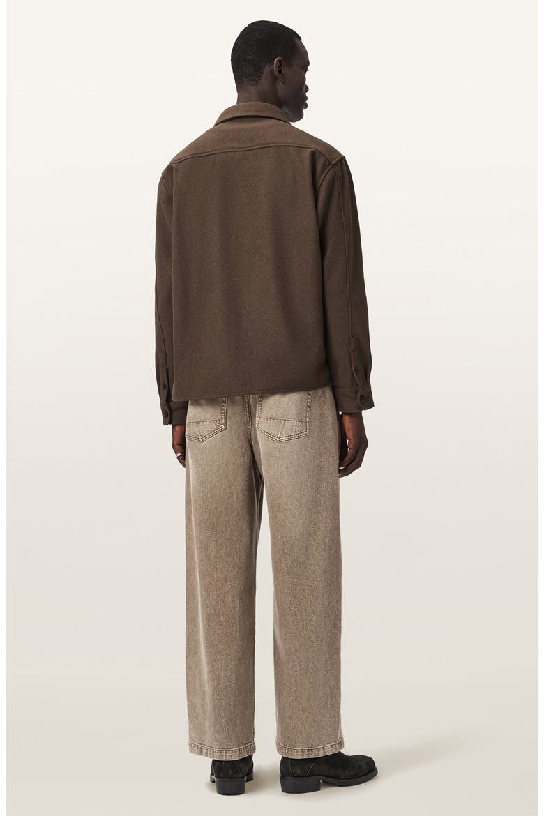 Raafi Wide Leg Jeans, Alternate, color, LIGHT WASHED BROWN