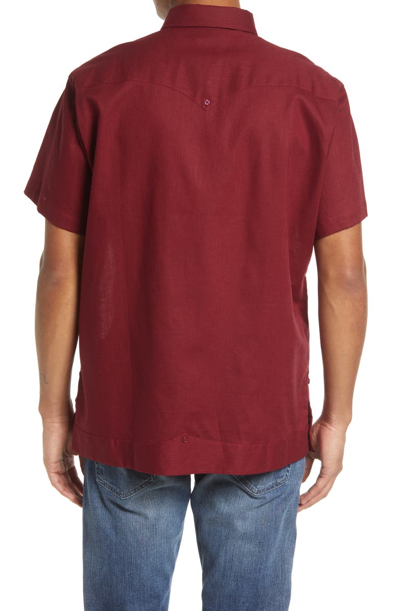 TEXAS STANDARD Linen & Cotton Guayabera Shirt, Alternate, color, 