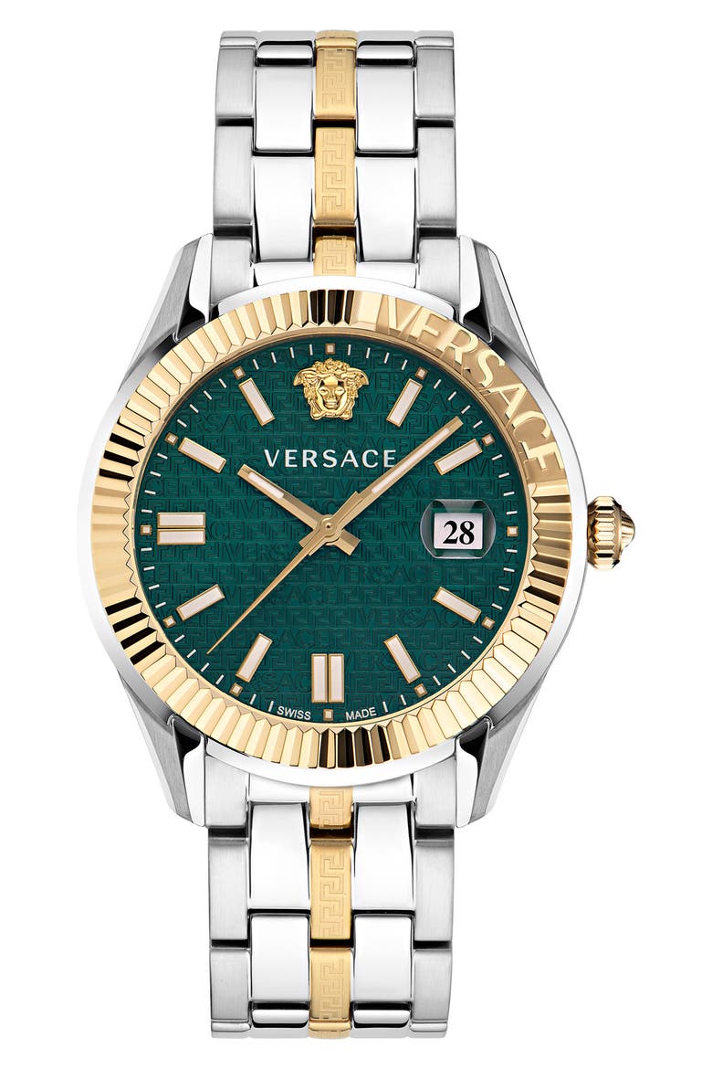 Greca Time Bracelet Watch, 41mm, Main, color, IP YELLOW GOLD/ STEEL