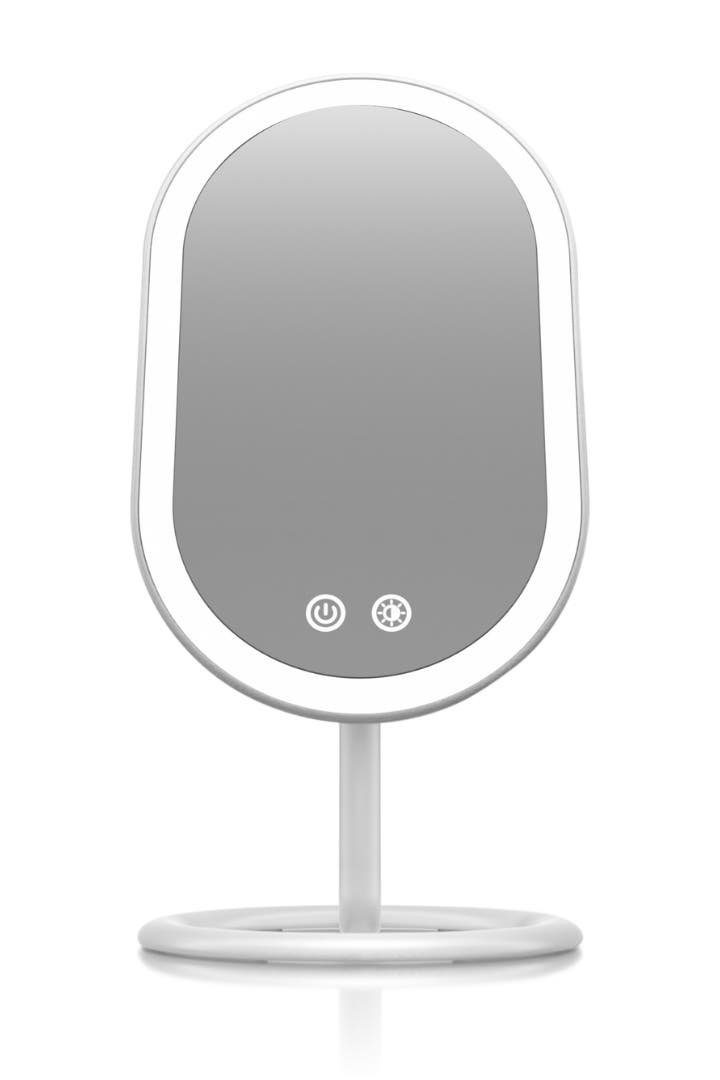 Fancii Vera Lighted Vanity Mirror In Brown