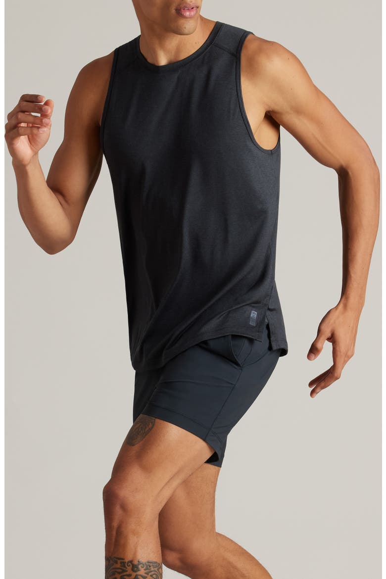 Atmosphere Performance Yoga Tank, Alternate, color, TRUE BLACK HEATHER
