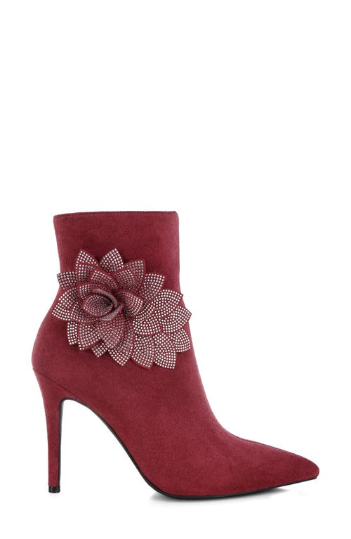 London Rag Yarrow Bootie In Burgundy
