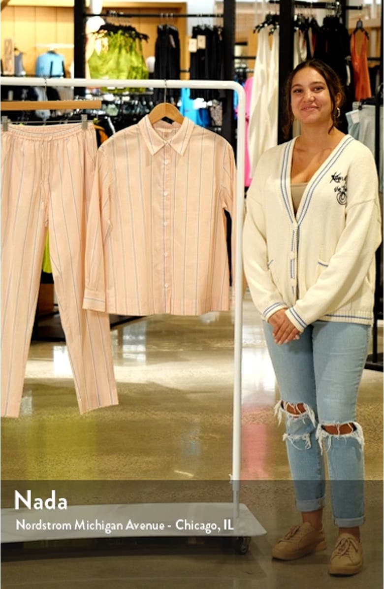 Stripe Sandwashed Organic Cotton Pajamas, sales video thumbnail