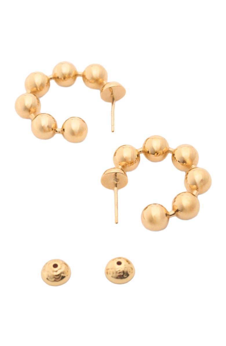 maje Cascade earrings, Alternate, color, Gold