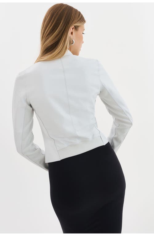 Lamarque Chapin | Reversible Leather Bomber In White