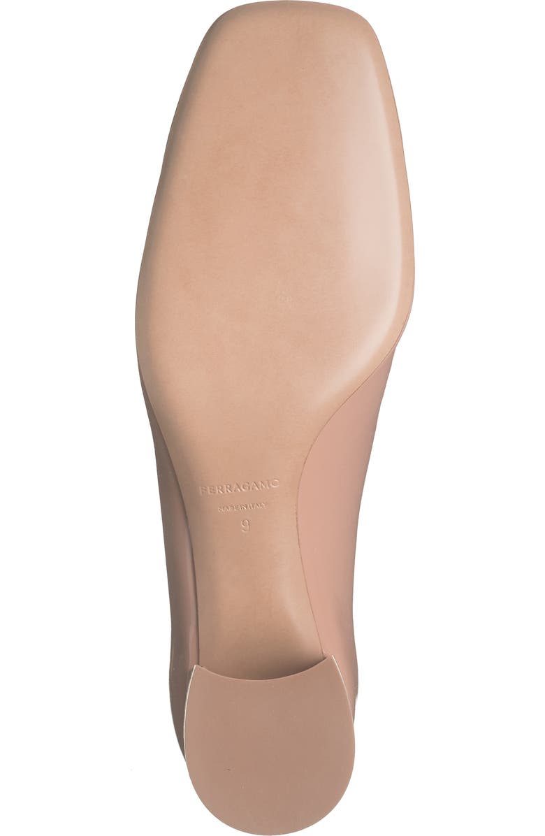 FERRAGAMO Mara Gancio Block Heel Pump, Alternate, color, Amaretti